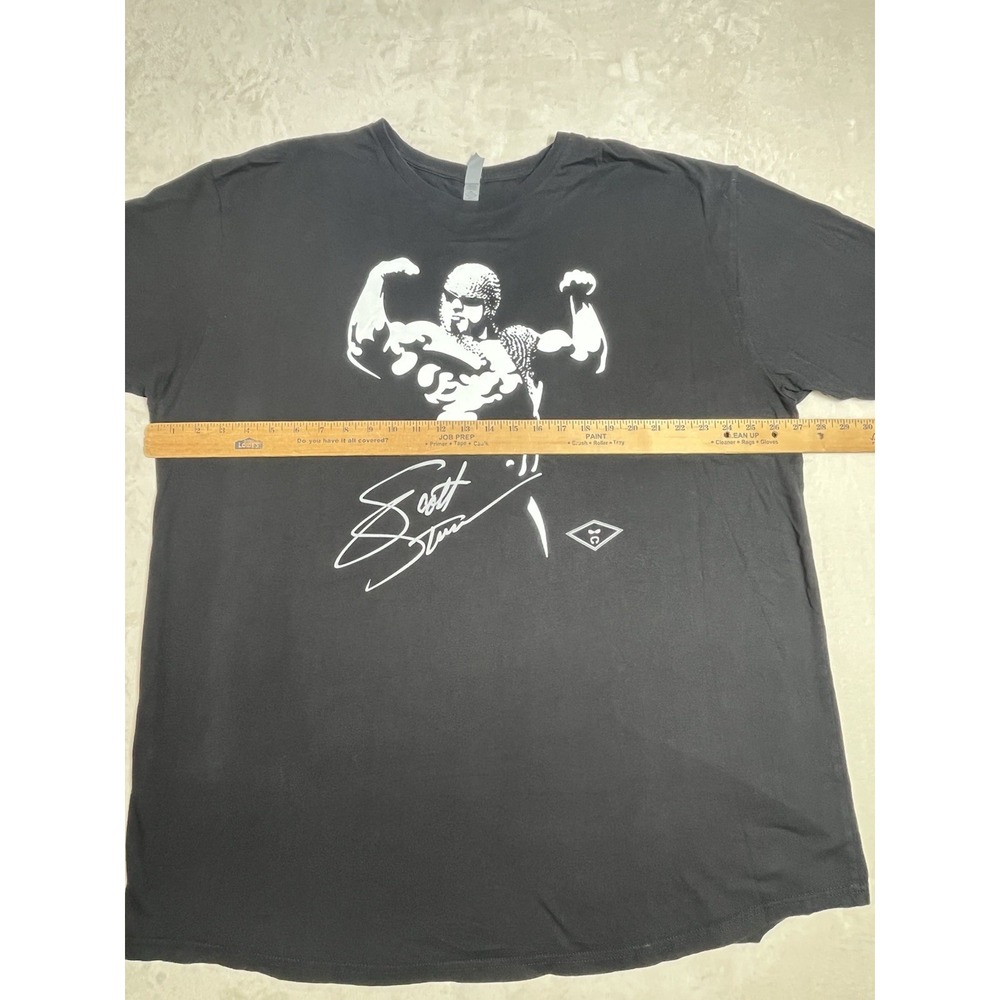 Scott Steiner Men's XXL Big Poppa Pump Double Sided Genetic Freak Black RARE - Picture 6 of 7